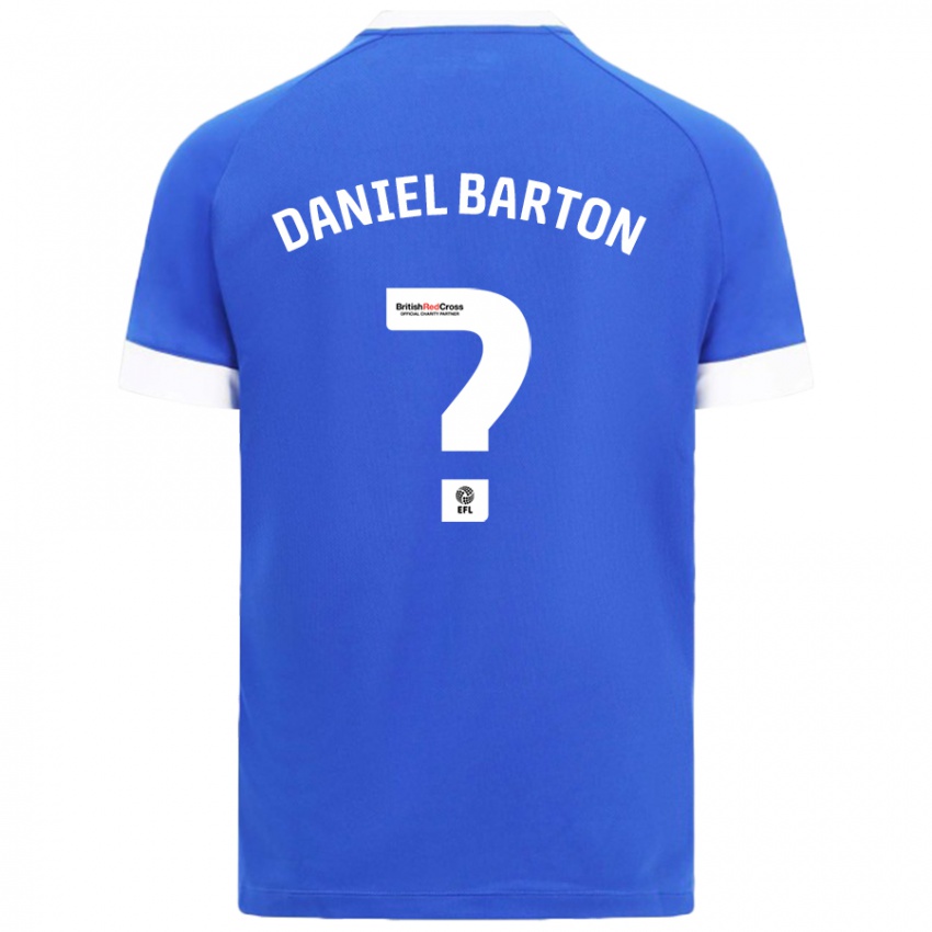 Kinder Daniel Barton #0 Himmelblau Heimtrikot Trikot 2024/25 T-Shirt Österreich