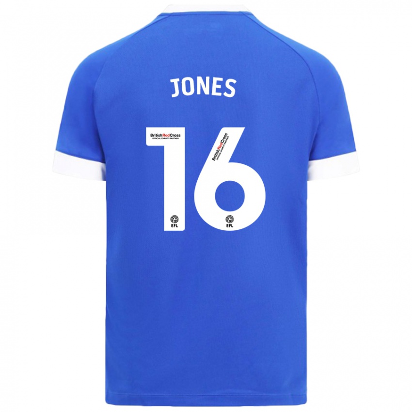 Kinder Ellie Jones #16 Himmelblau Heimtrikot Trikot 2024/25 T-Shirt Österreich