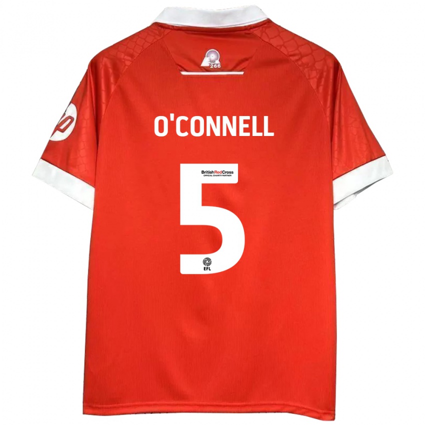 Kinder Eoghan O'connell #5 Rot Weiß Heimtrikot Trikot 2024/25 T-Shirt Österreich