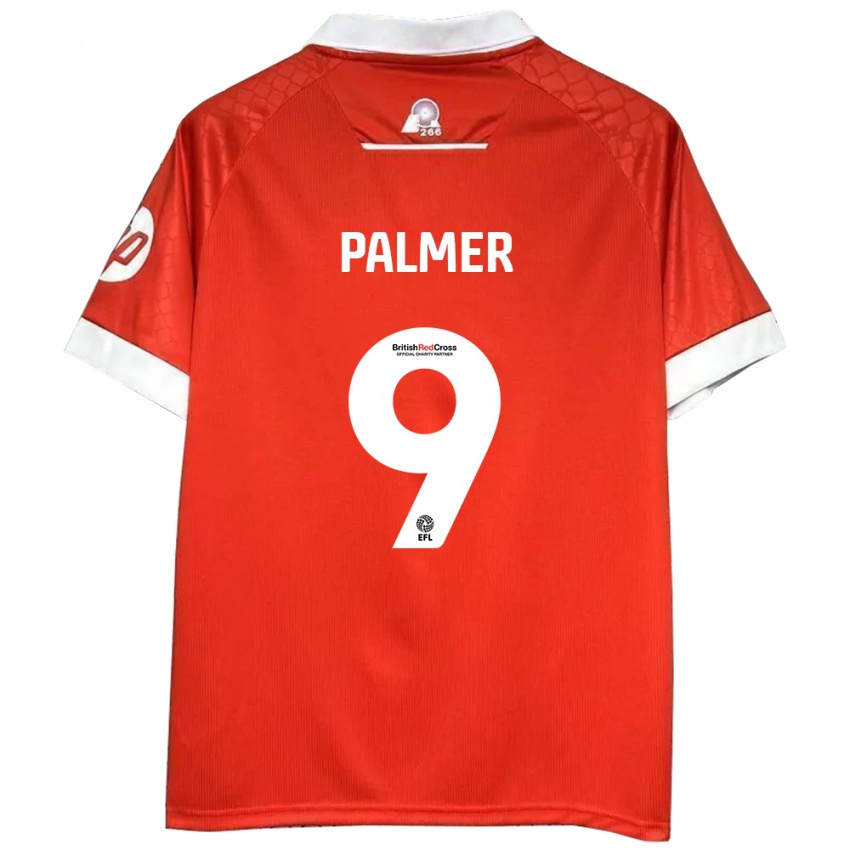 Kinder Ollie Palmer #9 Rot Weiß Heimtrikot Trikot 2024/25 T-Shirt Österreich