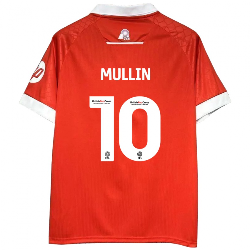 Kinder Paul Mullin #10 Rot Weiß Heimtrikot Trikot 2024/25 T-Shirt Österreich