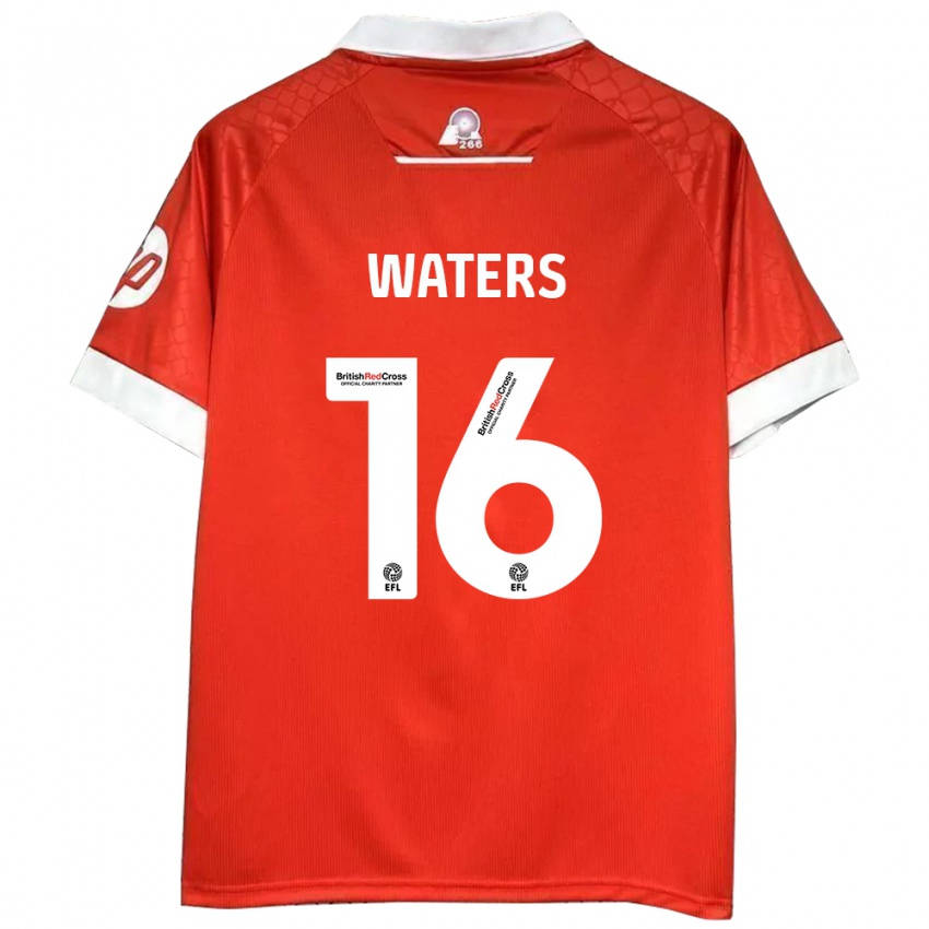 Kinder Billy Waters #16 Rot Weiß Heimtrikot Trikot 2024/25 T-Shirt Österreich