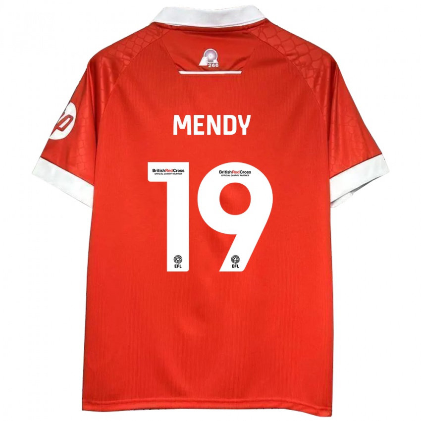 Kinder Jacob Mendy #19 Rot Weiß Heimtrikot Trikot 2024/25 T-Shirt Österreich