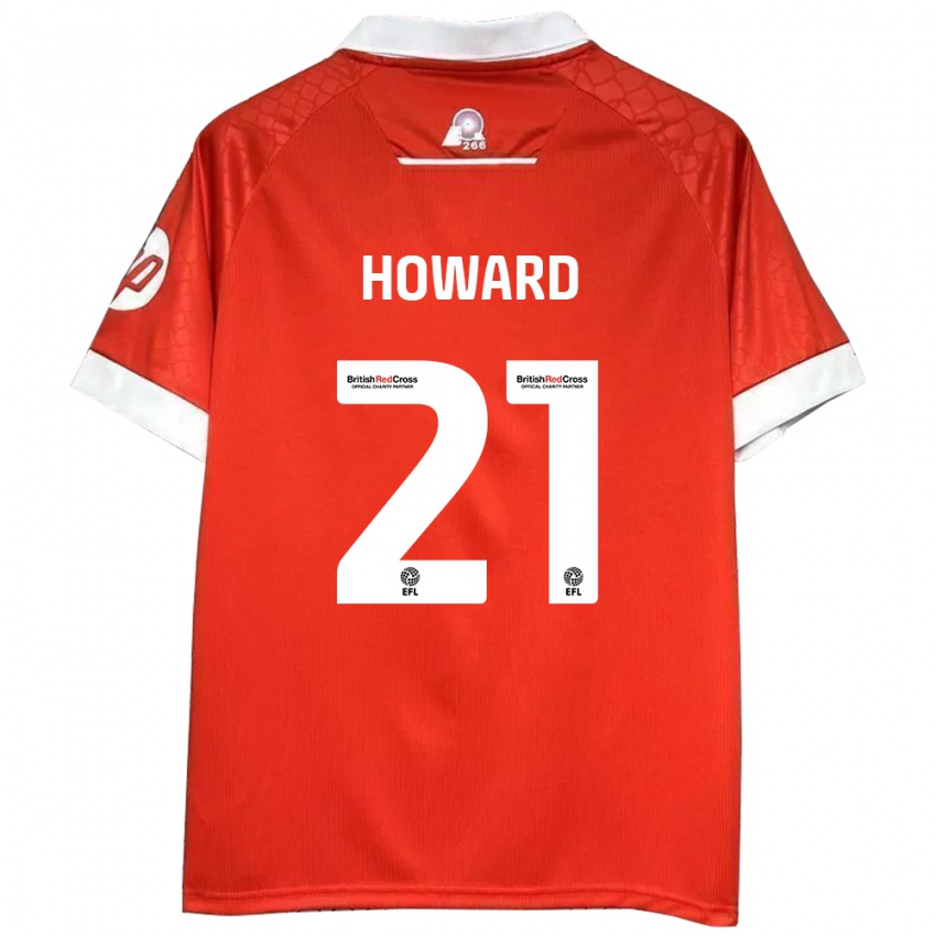 Kinder Mark Howard #21 Rot Weiß Heimtrikot Trikot 2024/25 T-Shirt Österreich