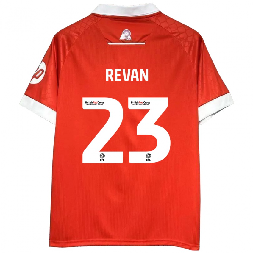 Kinder Sebastian Revan #23 Rot Weiß Heimtrikot Trikot 2024/25 T-Shirt Österreich