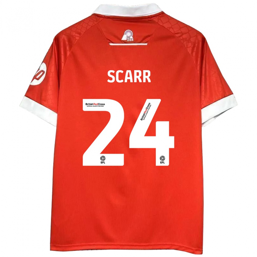 Kinder Dan Scarr #24 Rot Weiß Heimtrikot Trikot 2024/25 T-Shirt Österreich