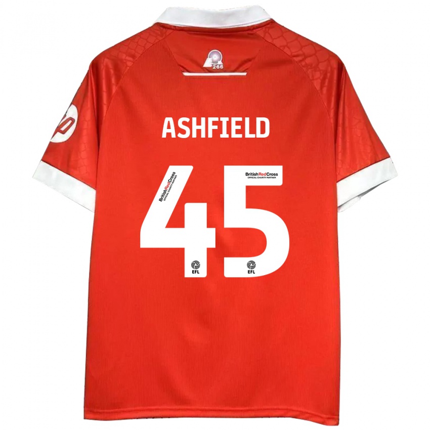 Kinder Harry Ashfield #45 Rot Weiß Heimtrikot Trikot 2024/25 T-Shirt Österreich