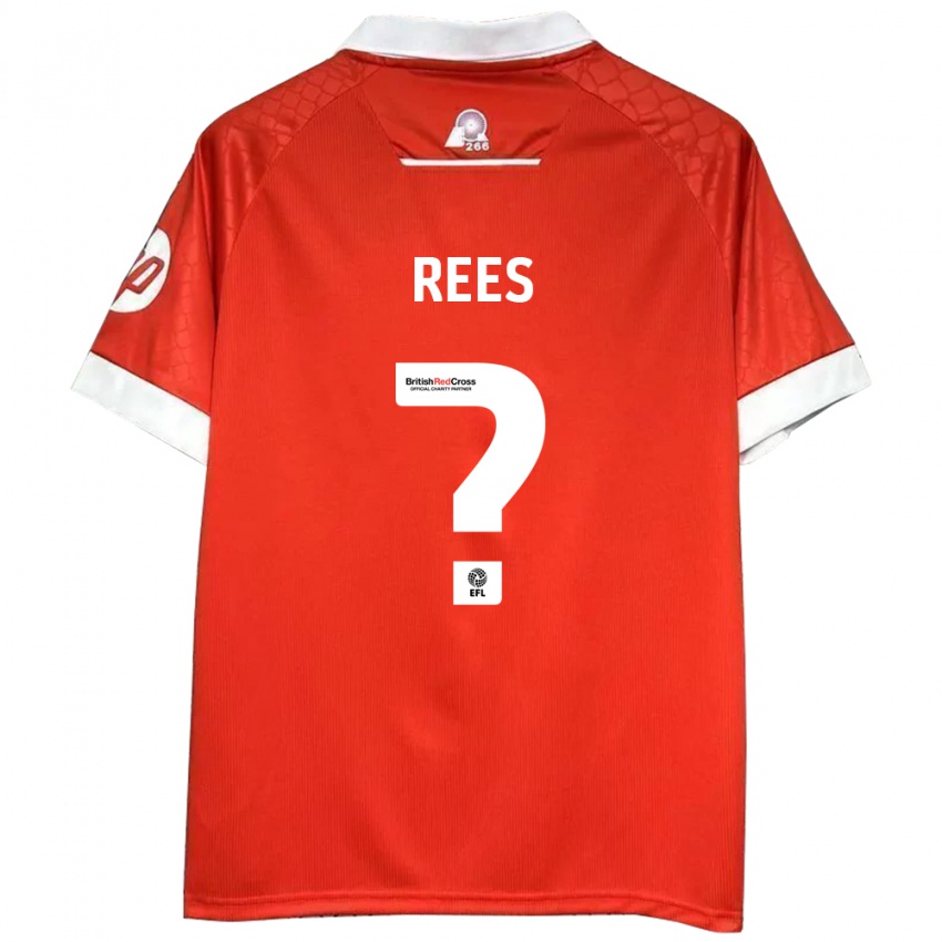 Kinder Joe Rees #0 Rot Weiß Heimtrikot Trikot 2024/25 T-Shirt Österreich