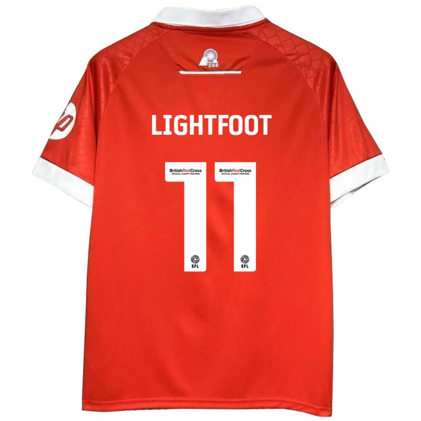 Kinder Amber Lightfoot #11 Rot Weiß Heimtrikot Trikot 2024/25 T-Shirt Österreich