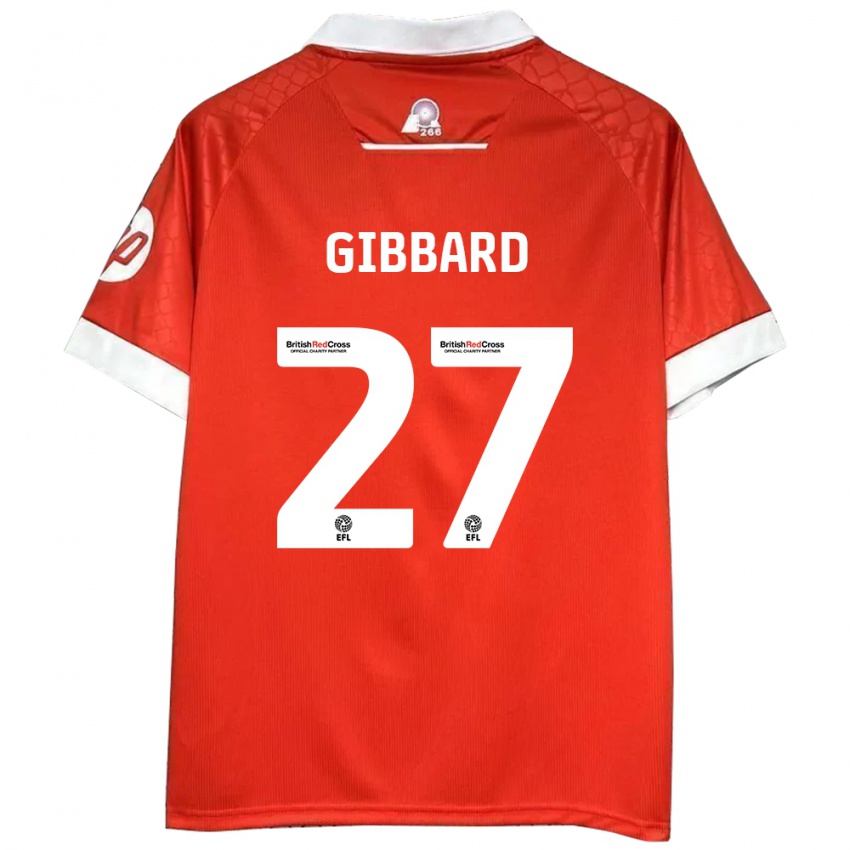 Kinder Mari Gibbard #27 Rot Weiß Heimtrikot Trikot 2024/25 T-Shirt Österreich