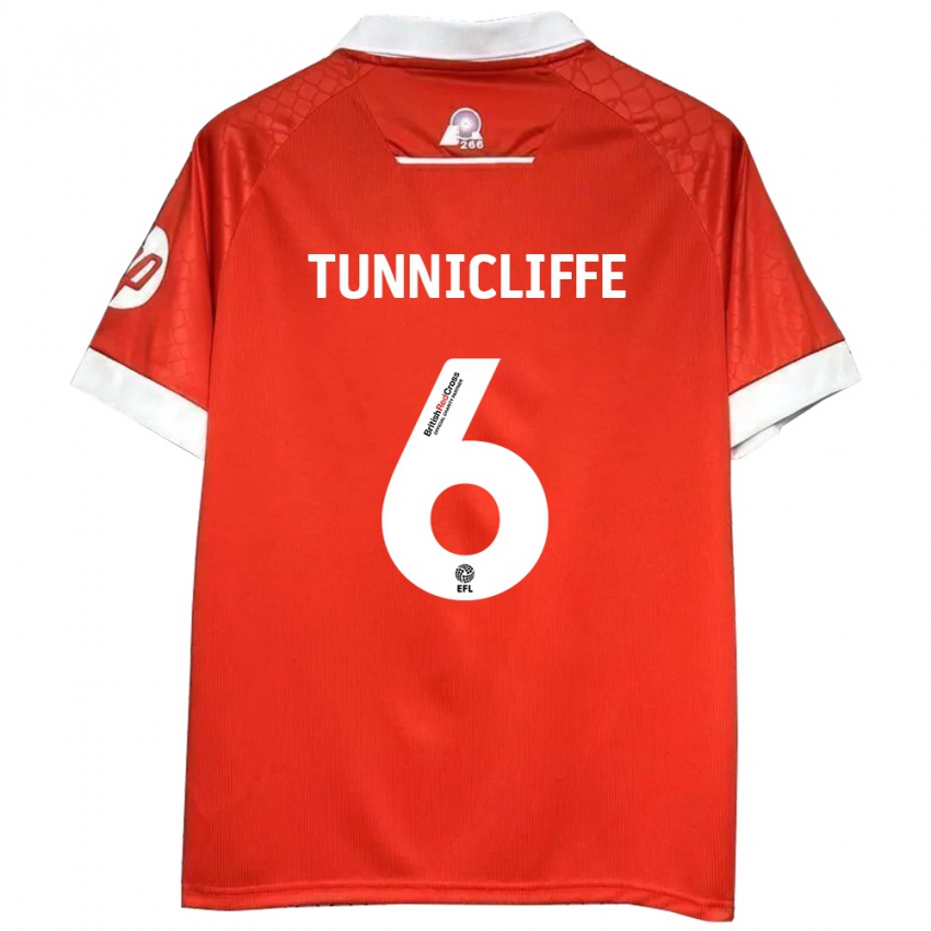 Kinder Jordan Tunnicliffe #6 Rot Weiß Heimtrikot Trikot 2024/25 T-Shirt Österreich