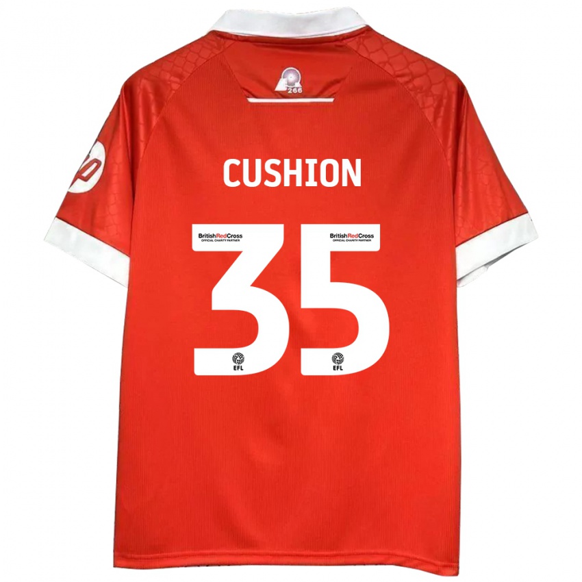 Kinder Owen Cushion #35 Rot Weiß Heimtrikot Trikot 2024/25 T-Shirt Österreich