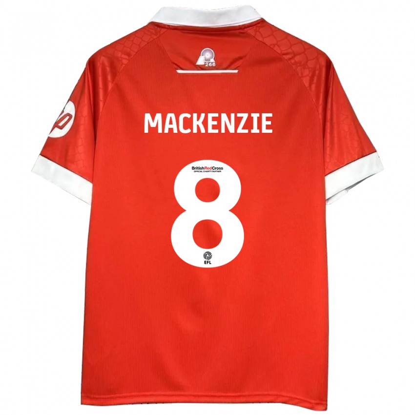 Kinder Libby Mackenzie #8 Rot Weiß Heimtrikot Trikot 2024/25 T-Shirt Österreich