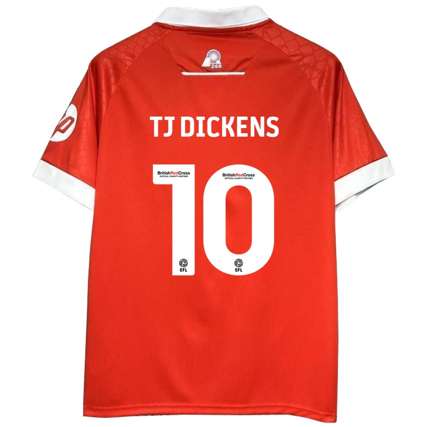 Kinder Tonicha Tj Dickens #10 Rot Weiß Heimtrikot Trikot 2024/25 T-Shirt Österreich