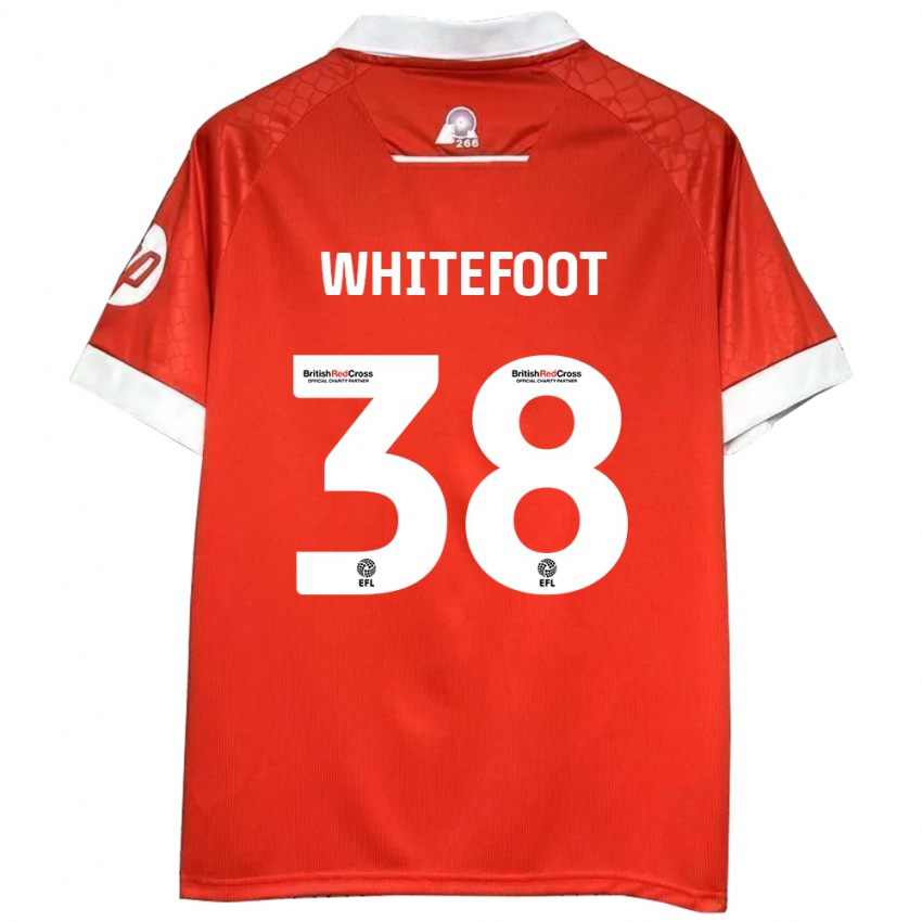 Kinder Lily Whitefoot #38 Rot Weiß Heimtrikot Trikot 2024/25 T-Shirt Österreich