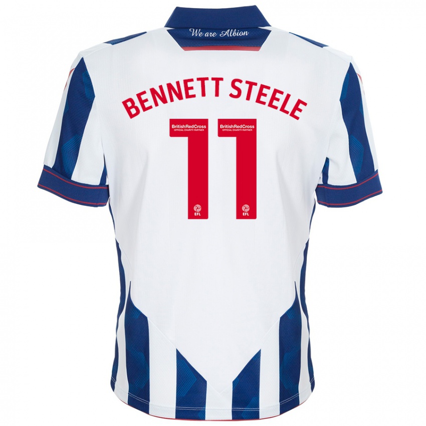 Kinder Lizzie Bennett-Steele #11 Weiß Dunkelblau Heimtrikot Trikot 2024/25 T-Shirt Österreich