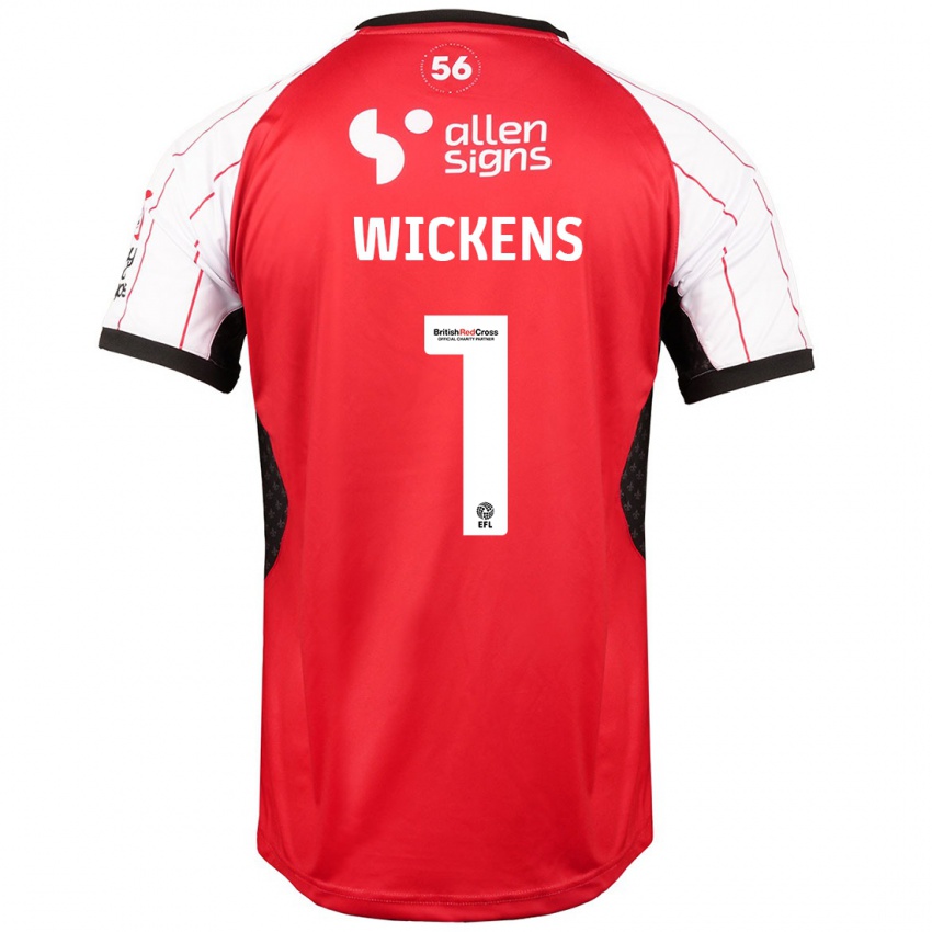 Kinder George Wickens #1 Weiß Heimtrikot Trikot 2024/25 T-Shirt Österreich