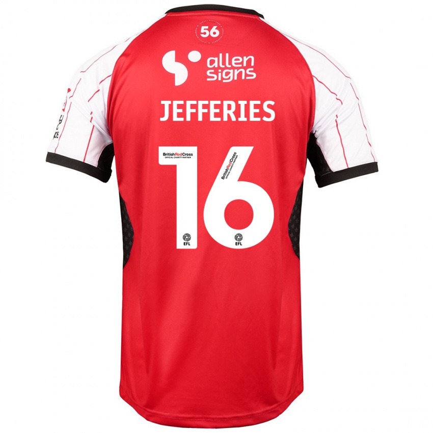 Kinder Dom Jefferies #16 Weiß Heimtrikot Trikot 2024/25 T-Shirt Österreich