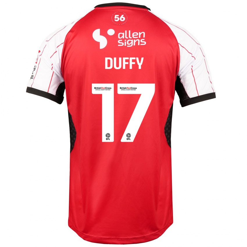 Kinder Dylan Duffy #17 Weiß Heimtrikot Trikot 2024/25 T-Shirt Österreich