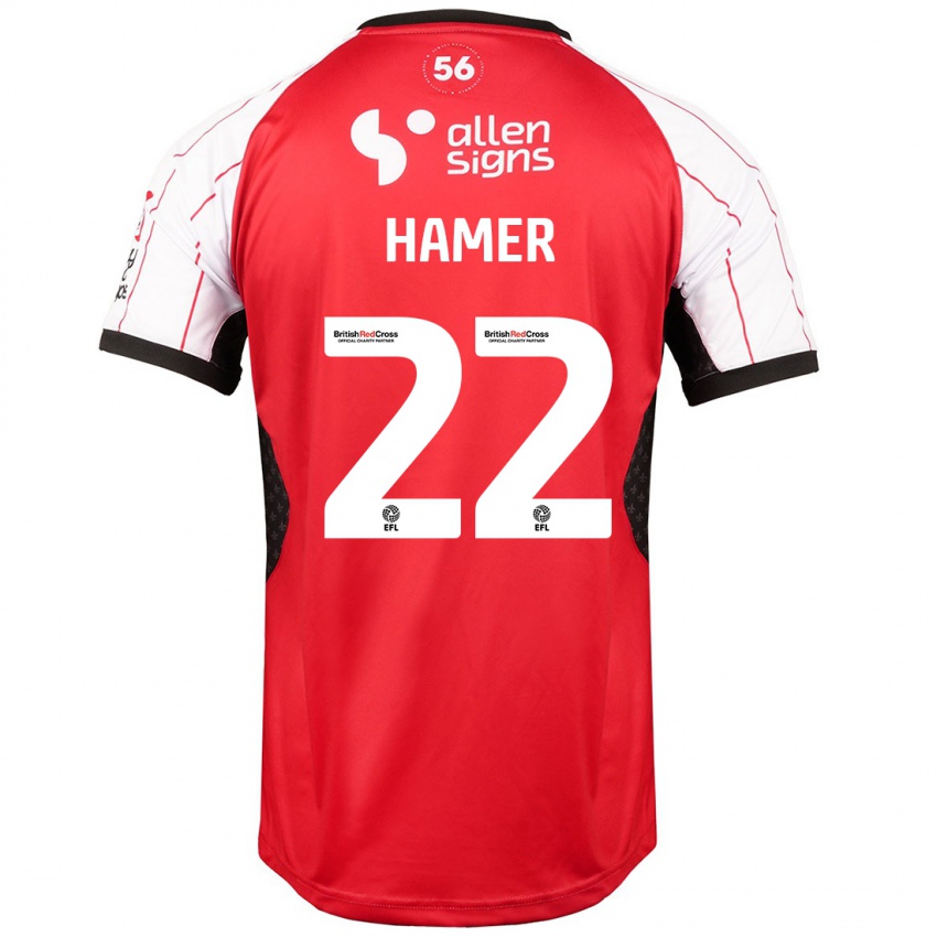 Kinder Tom Hamer #22 Weiß Heimtrikot Trikot 2024/25 T-Shirt Österreich