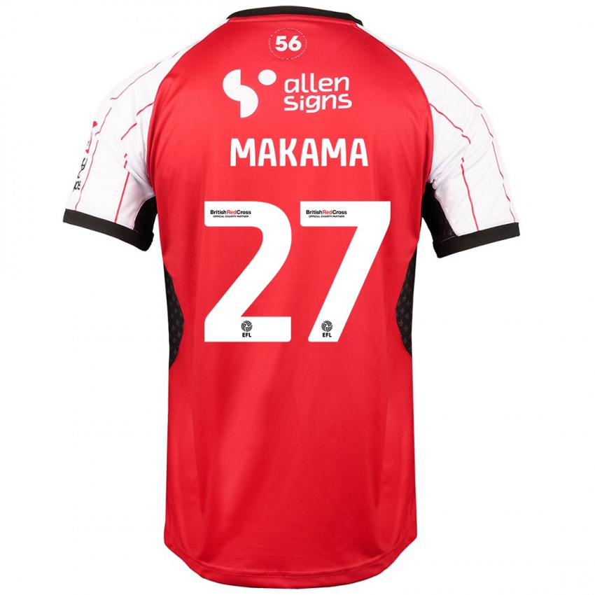 Kinder Jovon Makama #27 Weiß Heimtrikot Trikot 2024/25 T-Shirt Österreich