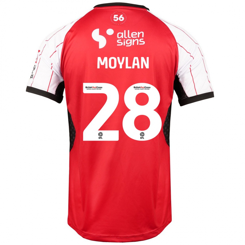 Kinder Jack Moylan #28 Weiß Heimtrikot Trikot 2024/25 T-Shirt Österreich