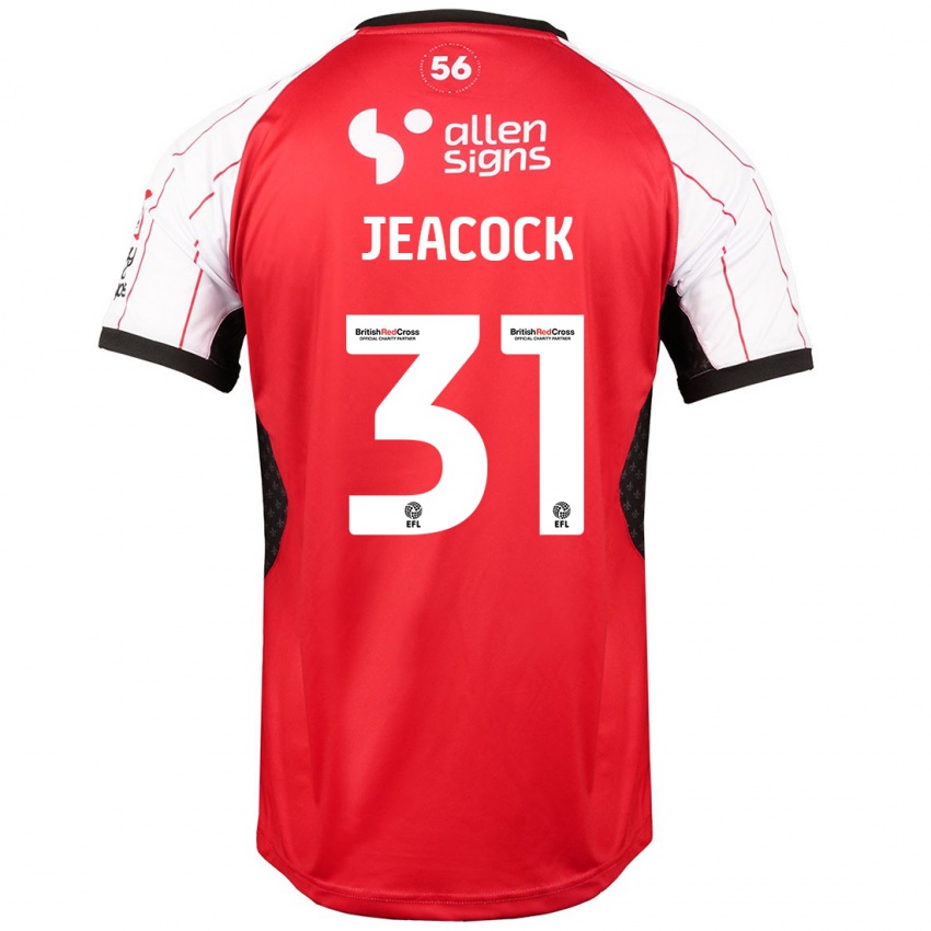 Kinder Zach Jeacock #31 Weiß Heimtrikot Trikot 2024/25 T-Shirt Österreich