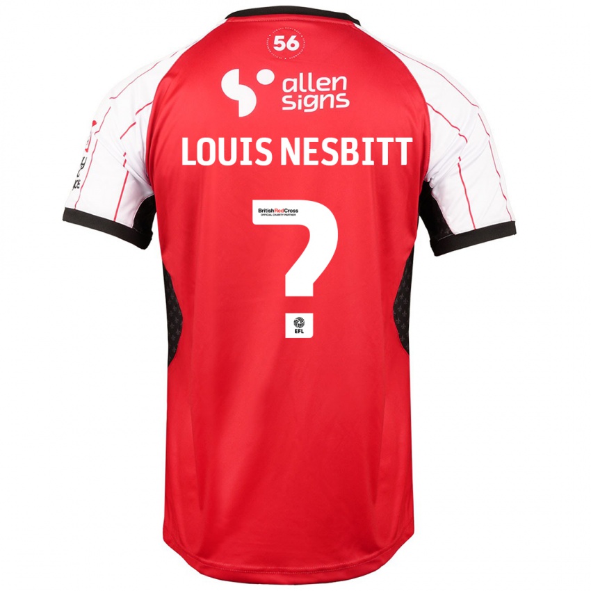 Kinder Louis Nesbitt #0 Weiß Heimtrikot Trikot 2024/25 T-Shirt Österreich