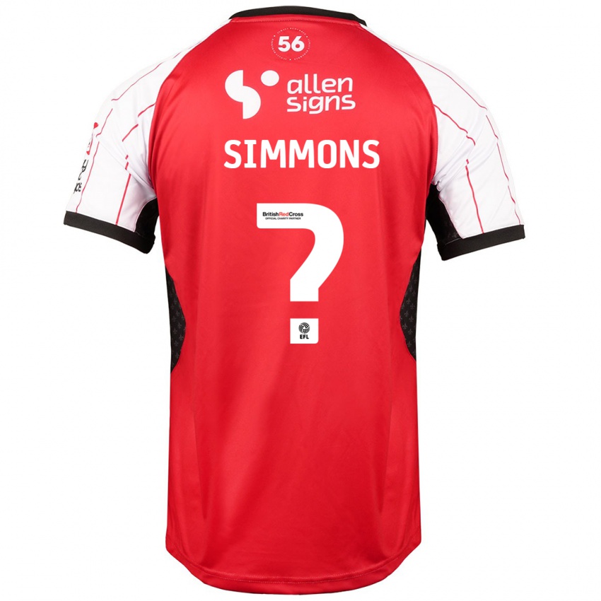 Kinder Noah Simmons #0 Weiß Heimtrikot Trikot 2024/25 T-Shirt Österreich