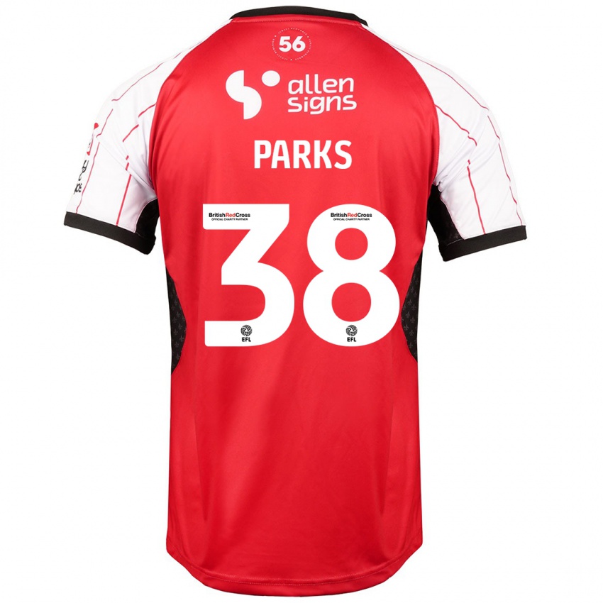 Kinder Charlie Parks #38 Weiß Heimtrikot Trikot 2024/25 T-Shirt Österreich