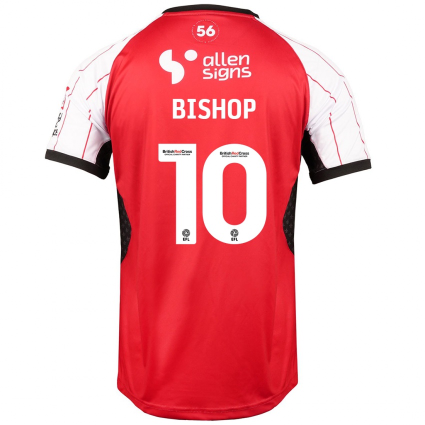 Kinder Teddy Bishop #10 Weiß Heimtrikot Trikot 2024/25 T-Shirt Österreich