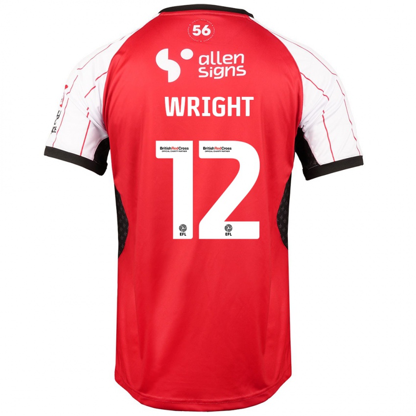 Kinder Jordan Wright #12 Weiß Heimtrikot Trikot 2024/25 T-Shirt Österreich