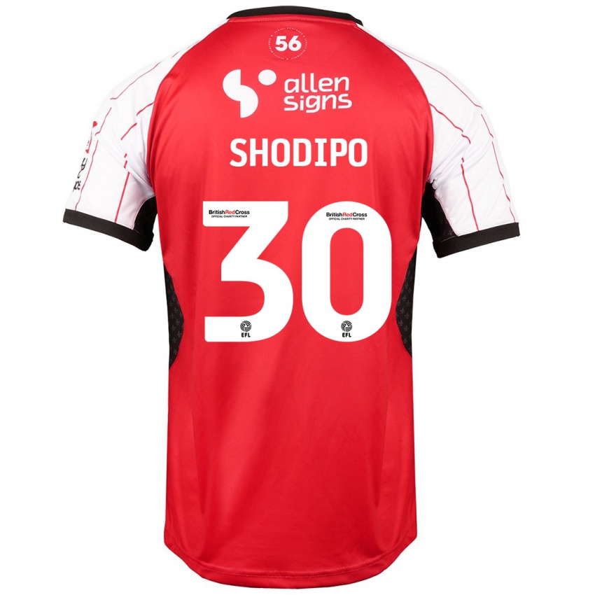 Kinder Olamide Shodipo #30 Weiß Heimtrikot Trikot 2024/25 T-Shirt Österreich