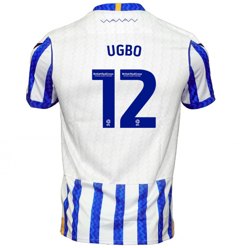 Kinder Iké Ugbo #12 Blau Weiß Heimtrikot Trikot 2024/25 T-Shirt Österreich