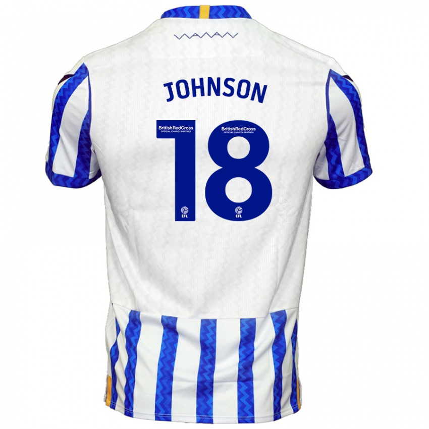 Kinder Marvin Johnson #18 Blau Weiß Heimtrikot Trikot 2024/25 T-Shirt Österreich