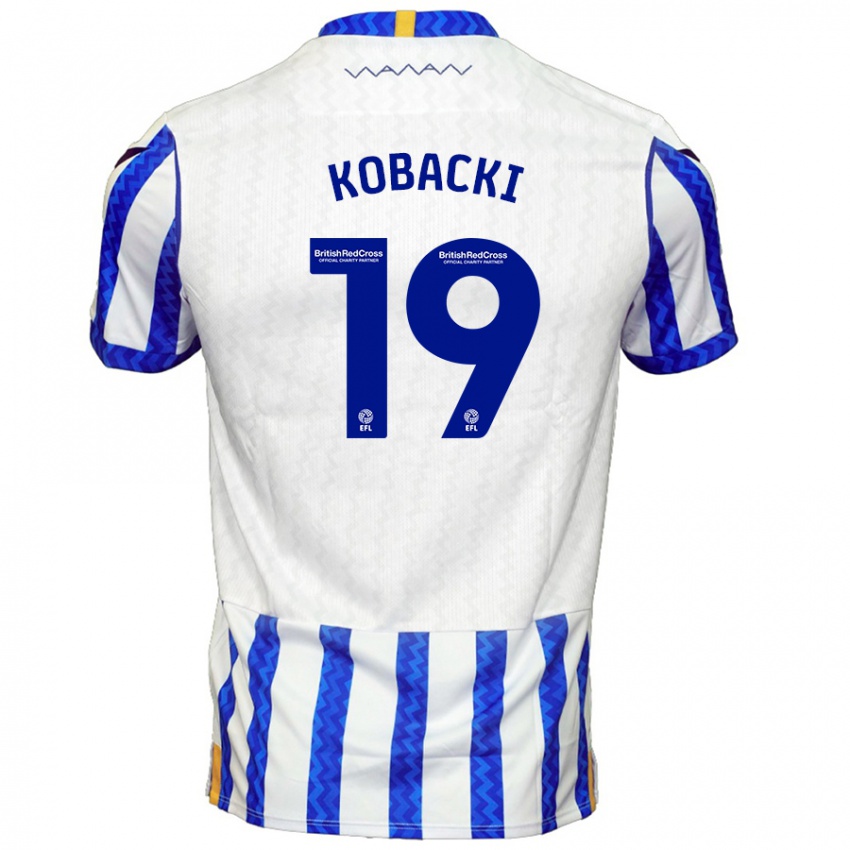 Kinder Olaf Kobacki #19 Blau Weiß Heimtrikot Trikot 2024/25 T-Shirt Österreich