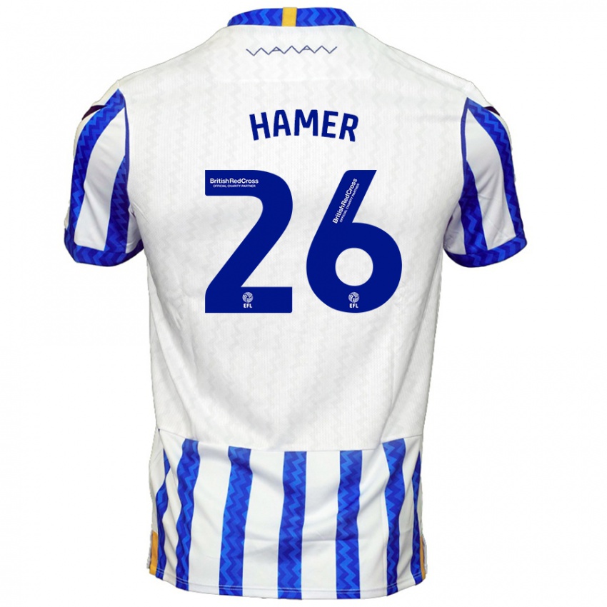 Kinder Ben Hamer #26 Blau Weiß Heimtrikot Trikot 2024/25 T-Shirt Österreich