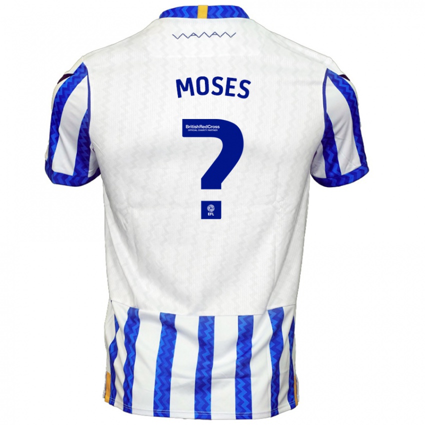 Kinder Devlan Moses #0 Blau Weiß Heimtrikot Trikot 2024/25 T-Shirt Österreich