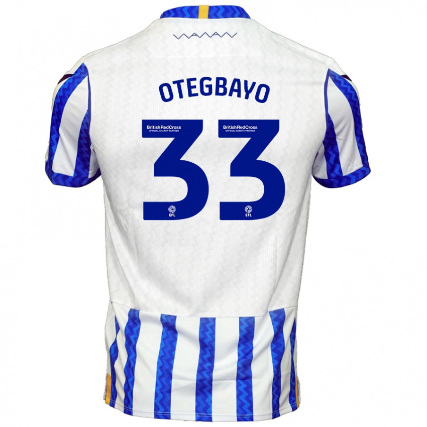 Kinder Gabriel Otegbayo #33 Blau Weiß Heimtrikot Trikot 2024/25 T-Shirt Österreich