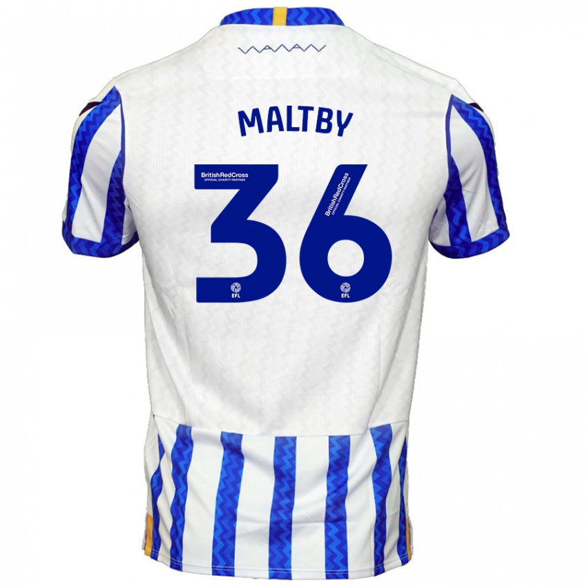 Kinder Mackenzie Maltby #36 Blau Weiß Heimtrikot Trikot 2024/25 T-Shirt Österreich