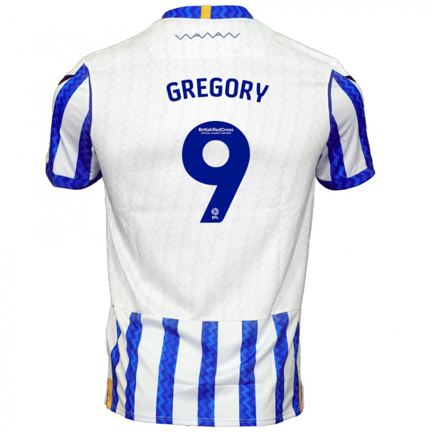 Kinder Lee Gregory #9 Blau Weiß Heimtrikot Trikot 2024/25 T-Shirt Österreich