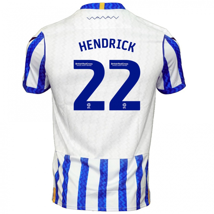 Kinder Jeff Hendrick #22 Blau Weiß Heimtrikot Trikot 2024/25 T-Shirt Österreich