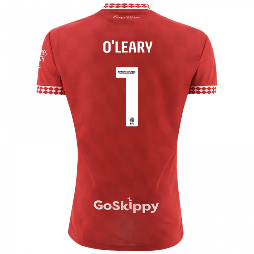 Kinder Max O'leary #1 Rot Heimtrikot Trikot 2024/25 T-Shirt Österreich