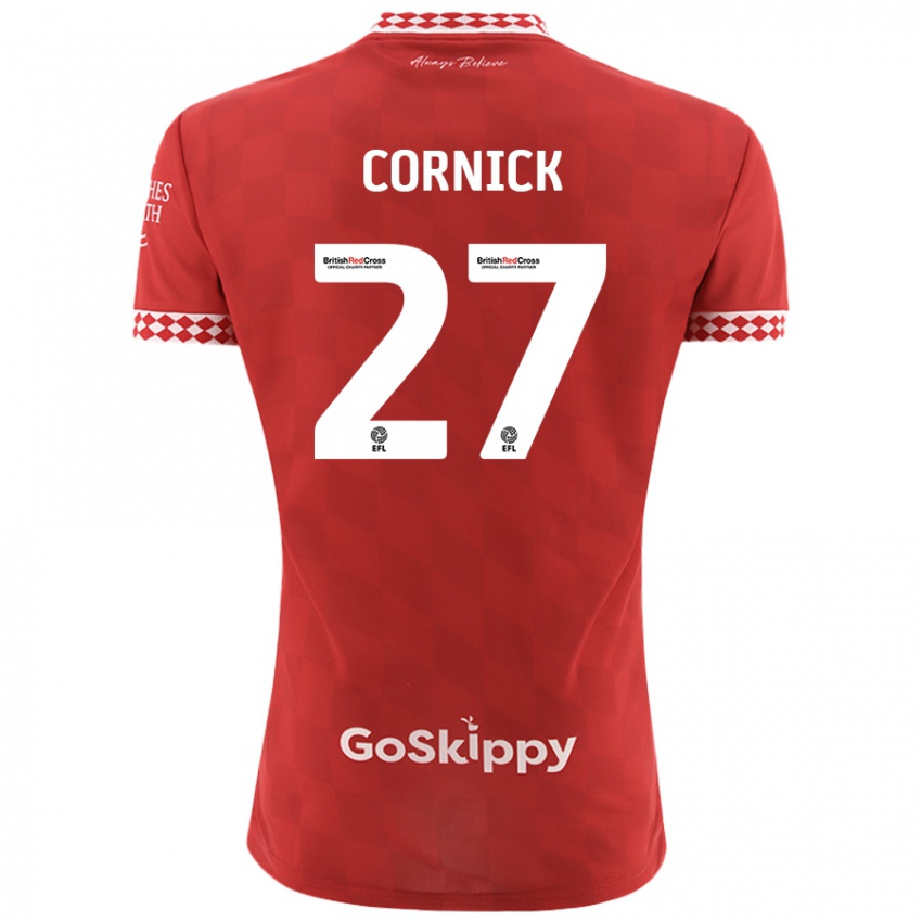 Kinder Harry Cornick #27 Rot Heimtrikot Trikot 2024/25 T-Shirt Österreich