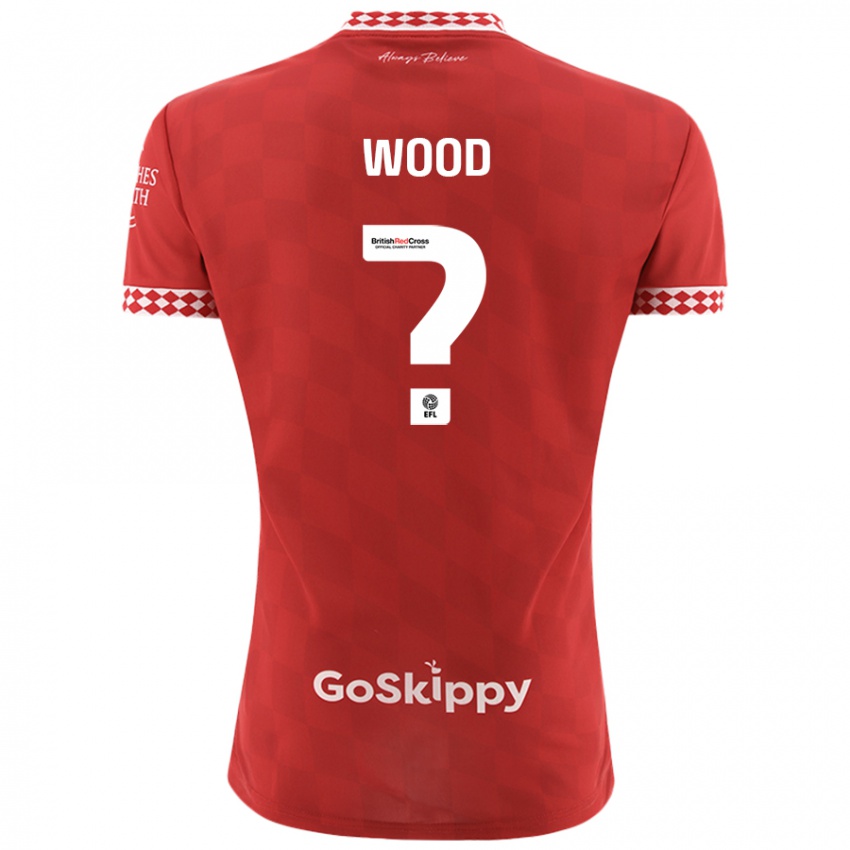 Kinder Callum Wood #0 Rot Heimtrikot Trikot 2024/25 T-Shirt Österreich