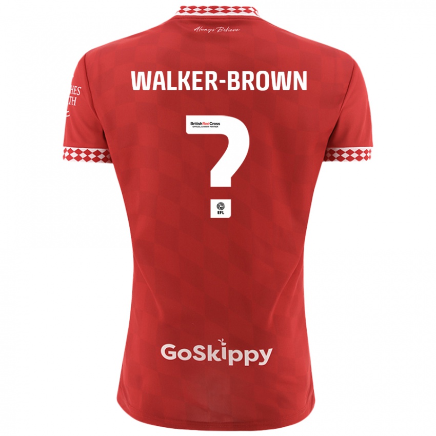 Kinder Rushon Walker-Brown #0 Rot Heimtrikot Trikot 2024/25 T-Shirt Österreich