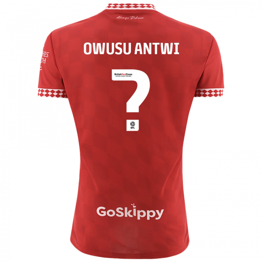 Kinder Filbert Owusu-Antwi #0 Rot Heimtrikot Trikot 2024/25 T-Shirt Österreich