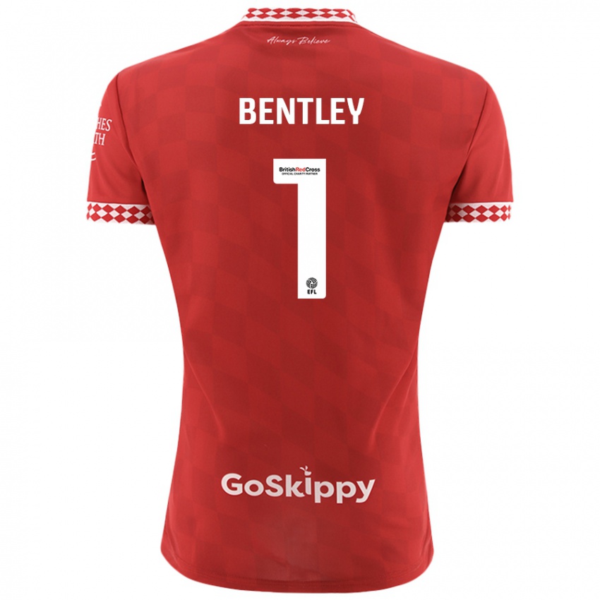 Kinder Fran Bentley #1 Rot Heimtrikot Trikot 2024/25 T-Shirt Österreich