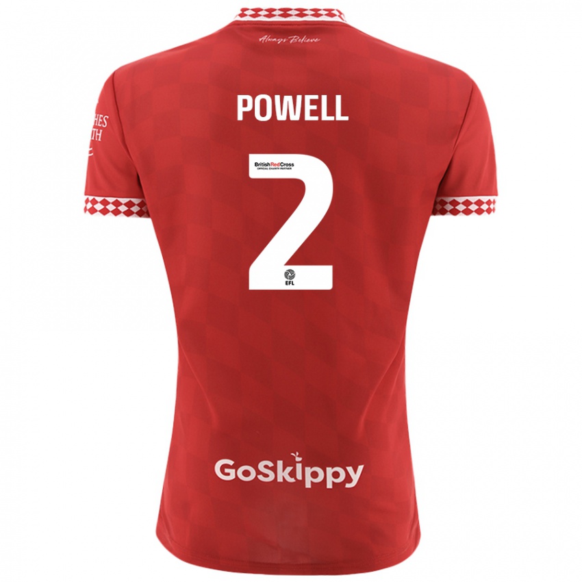 Kinder Ella Powell #2 Rot Heimtrikot Trikot 2024/25 T-Shirt Österreich