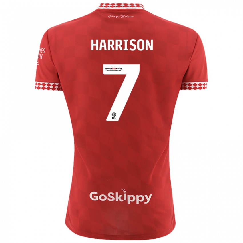 Kinder Abi Harrison #7 Rot Heimtrikot Trikot 2024/25 T-Shirt Österreich